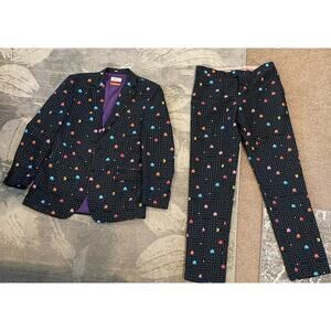 OPPOSUITS PAC-MAN ARCADE GAME SUIT - BLAZER Pants 40 men’s fun unique party